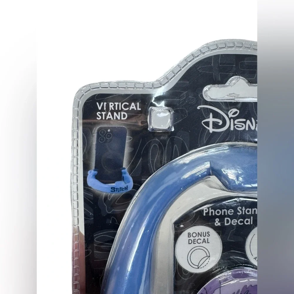 Disney Blue Stitch Phone Stand & decal